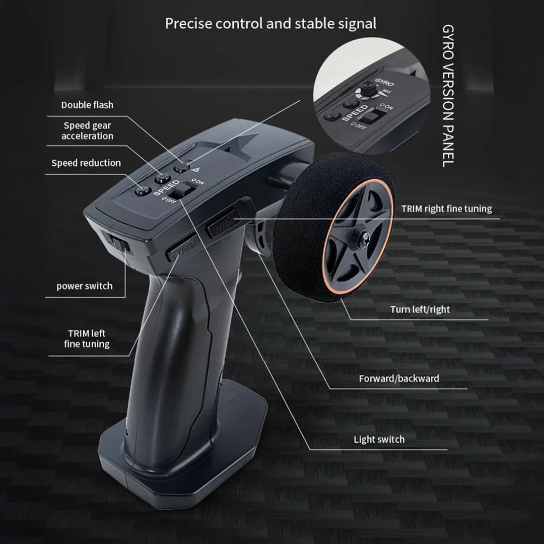 Chassis Model 1:43 RC Drift Race Car 4WD Ready to Go Mini Car Toy With Gyro