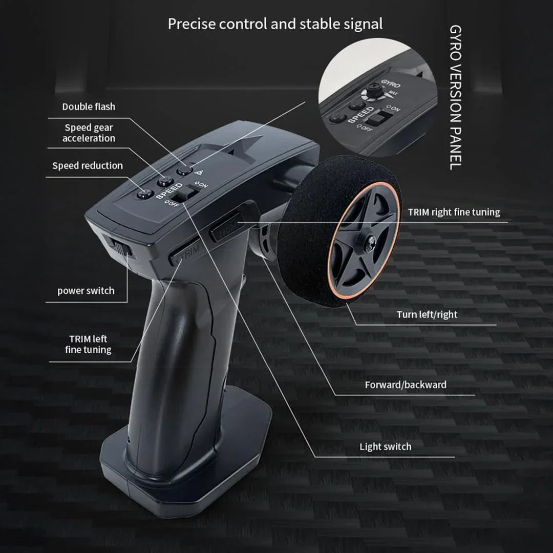 Chassis Model 1:43 RC Drift Race Car 4WD Ready to Go Mini Car Toy With Gyro