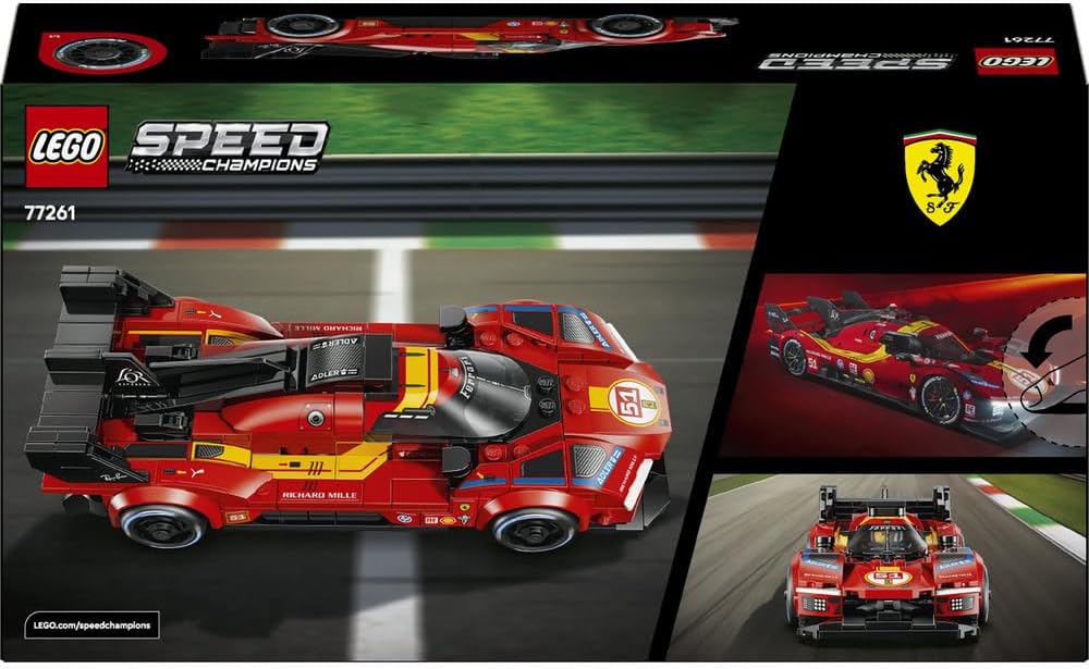 LEGO 77261 Speed Champions Ferrari 499P Hypercar Building Set | 329 Pieces | Collectible Racing Car Model
