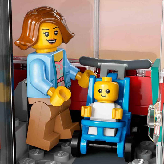 LEGO City 60407 Red Double-Decker Sightseeing Bus Building Set | 384 Pieces, 5 Minifigures, Open-Air Sightseeing Deck | Ages 7+