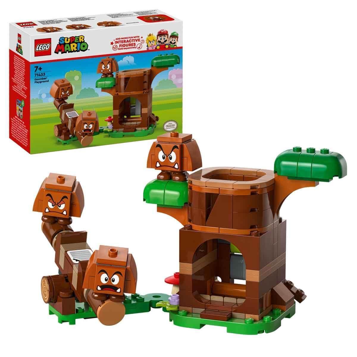 BOX DAMAGE - LEGO Super Mario Nintendo Collectible Goombas Playground, Creative Game with Rocker, 3 Video Game Character Figures, Gift for Boys and Girls Ages 7 and Up 71433 - Jaiman Toys