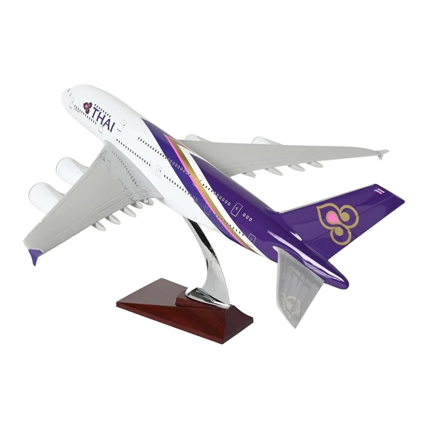 Diecast Aeroplane Display Display Model Aeroplane : A380 Thai Airlines 46 cm - Jaiman Toys