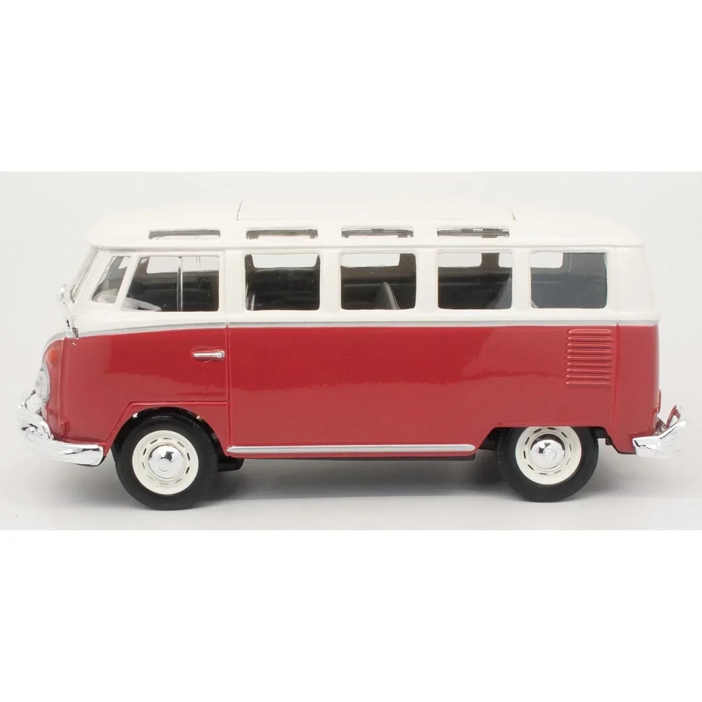 Maisto 1:25 Scale (≈1:24) Die‑Cast Volkswagen Samba Bus “Samba” – Red & Beige (Model 31956) - Jaiman Toys