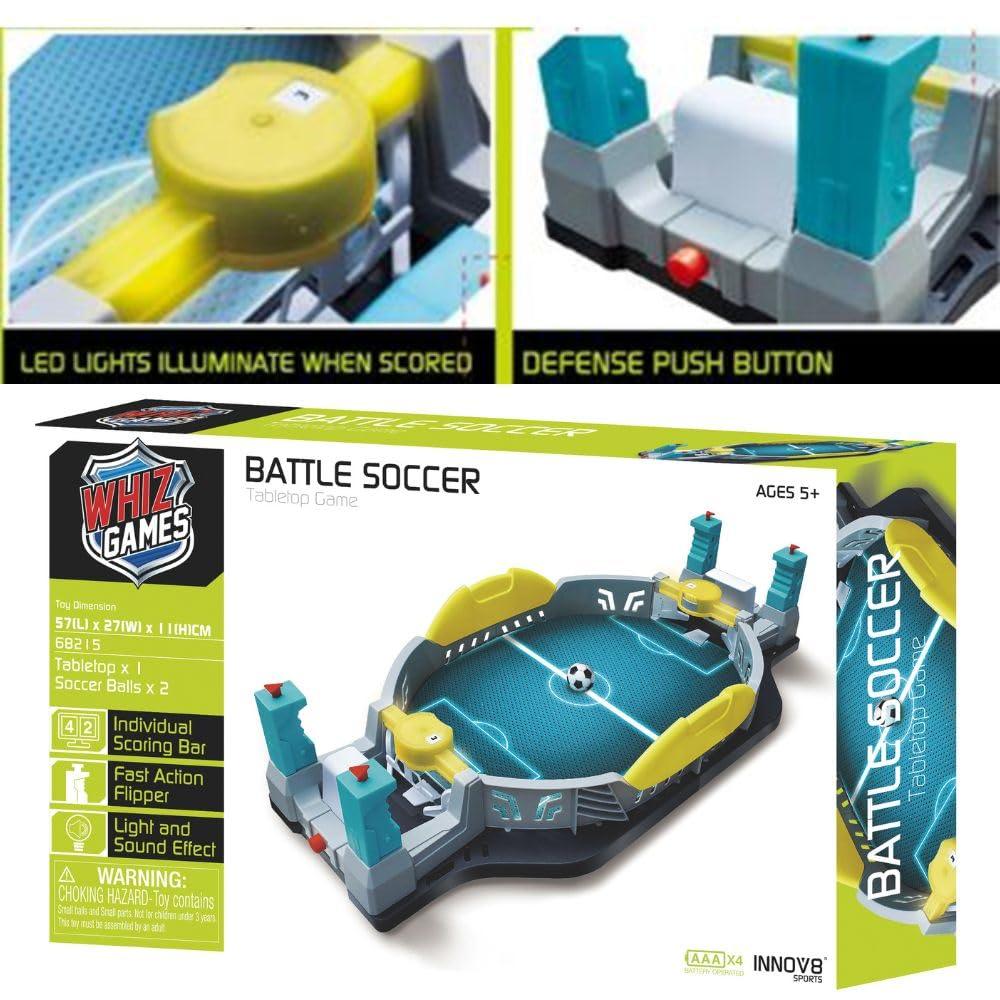 Innov8 Battle Soccer Table Game with Electronic Score Tracker, Sound Effects, 5 years+ - Jaiman Toys