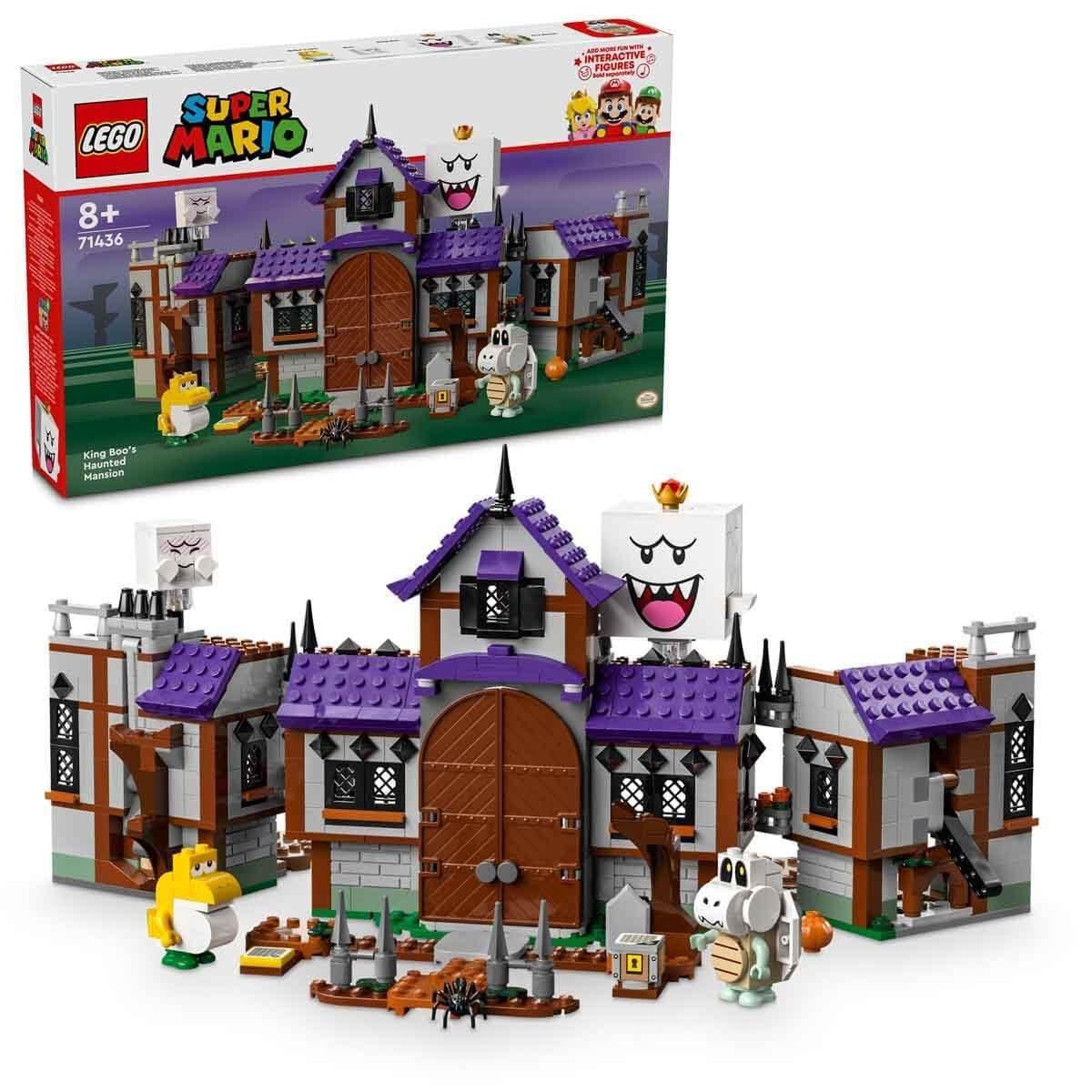 LEGO Super Mario Haunted King Boo's Villa Ghostly Adventure House with Baby Yoshi & Spooky Characters! 71436 - Jaiman Toys
