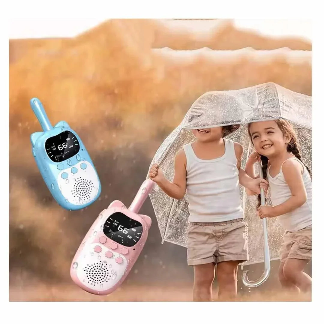 Walkie Talkies for Kids Rechargeable with Flashlight, Handheld Walki Talkies with Wearable Lanyard & Back Clip for Outdoor Camping Games,Toys Gifts for... - Jaiman Toys