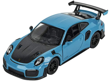 KiNSMART Porsche 911 GT2 RS – 1:36 Scale Die-Cast Model Car – Pullback Toy Car Collectible - Blue