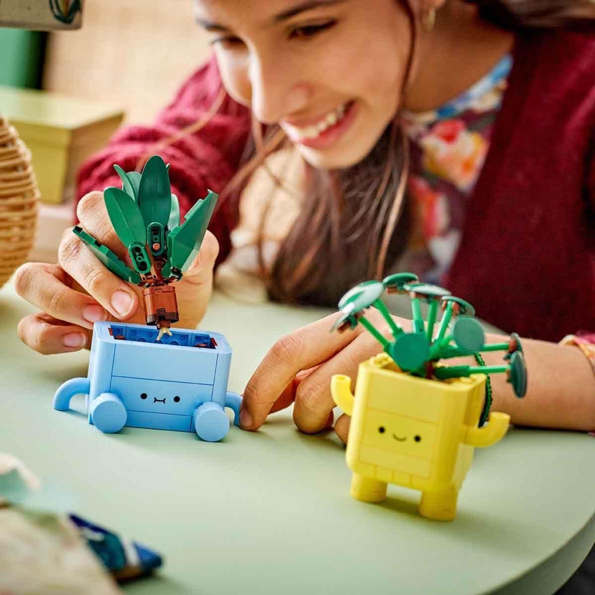 LEGO 10349 Botanicals Happy Plants Shelf Decor Building Blocks Toys for 9+ Gift for Boys and Girls