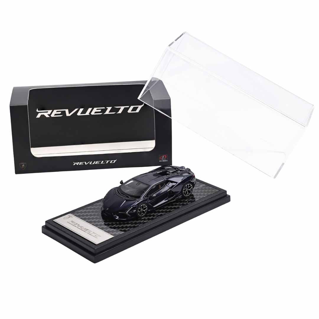 LCD 1:64 Models Lamborghini Revuelto Die-Cast Model Car | Premium Collectible Display Edition - Dark Blue Metallic