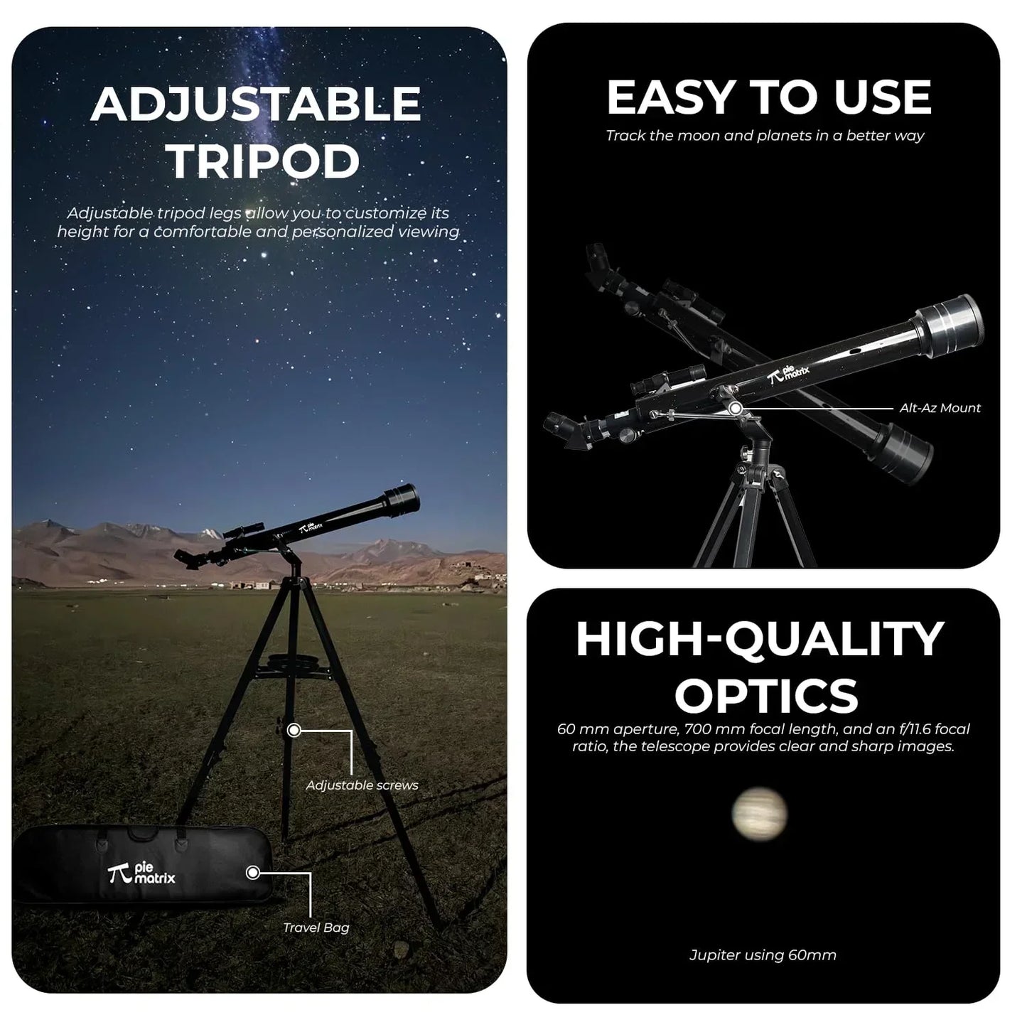 Phoenix 60700 Telescope – 175x Zoom for Stunning Moon & Planet Views - Jaiman Toys