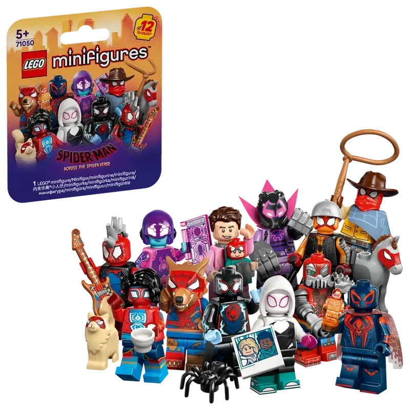 LEGO 71050 Minifigures Spider-Man: Complete Set of 12 ; Across the Spider-Verse Series ,5+ - Jaiman Toys
