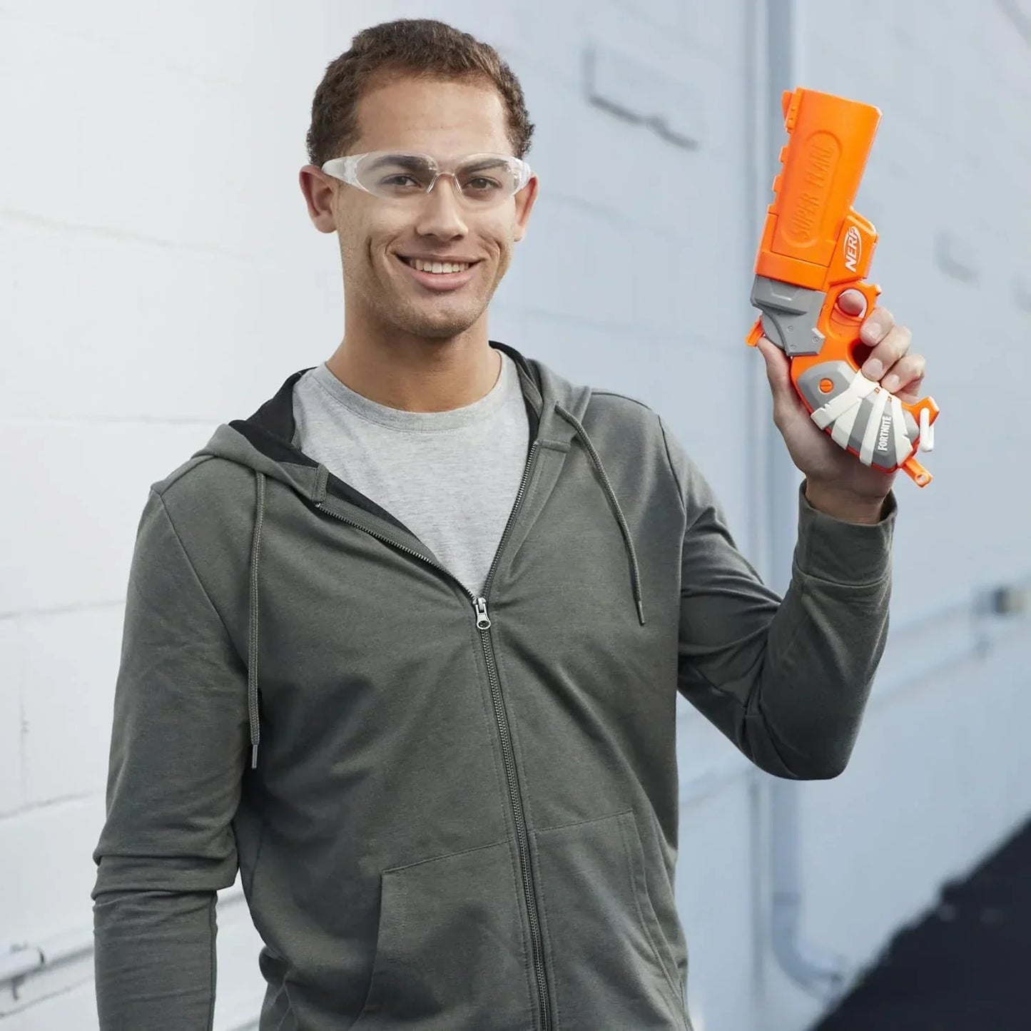 NERF Fortnite Flare Dart Blaster, Break-Open Dart Loading, Includes 3 Mega Darts That Whistle Through The Air, Pull-Down Priming Handle, Multicolor