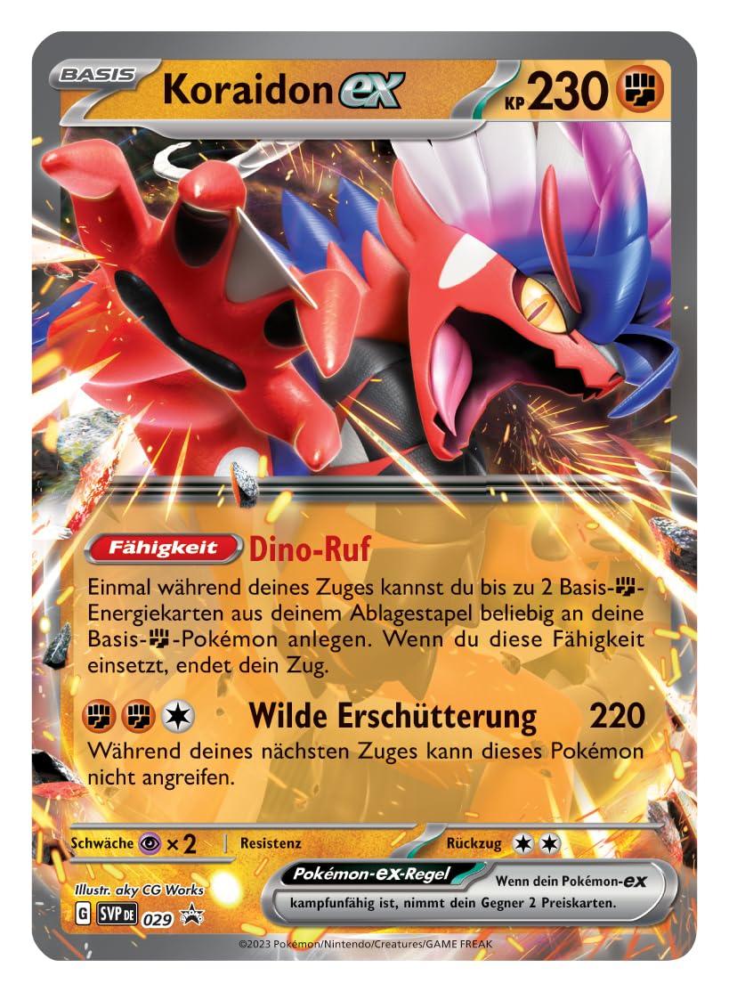 Original Pokémon TCG Paldea Legends Tin – Koraidon EX | Premium Pokémon Card Collectible Tin for Kids & Fans