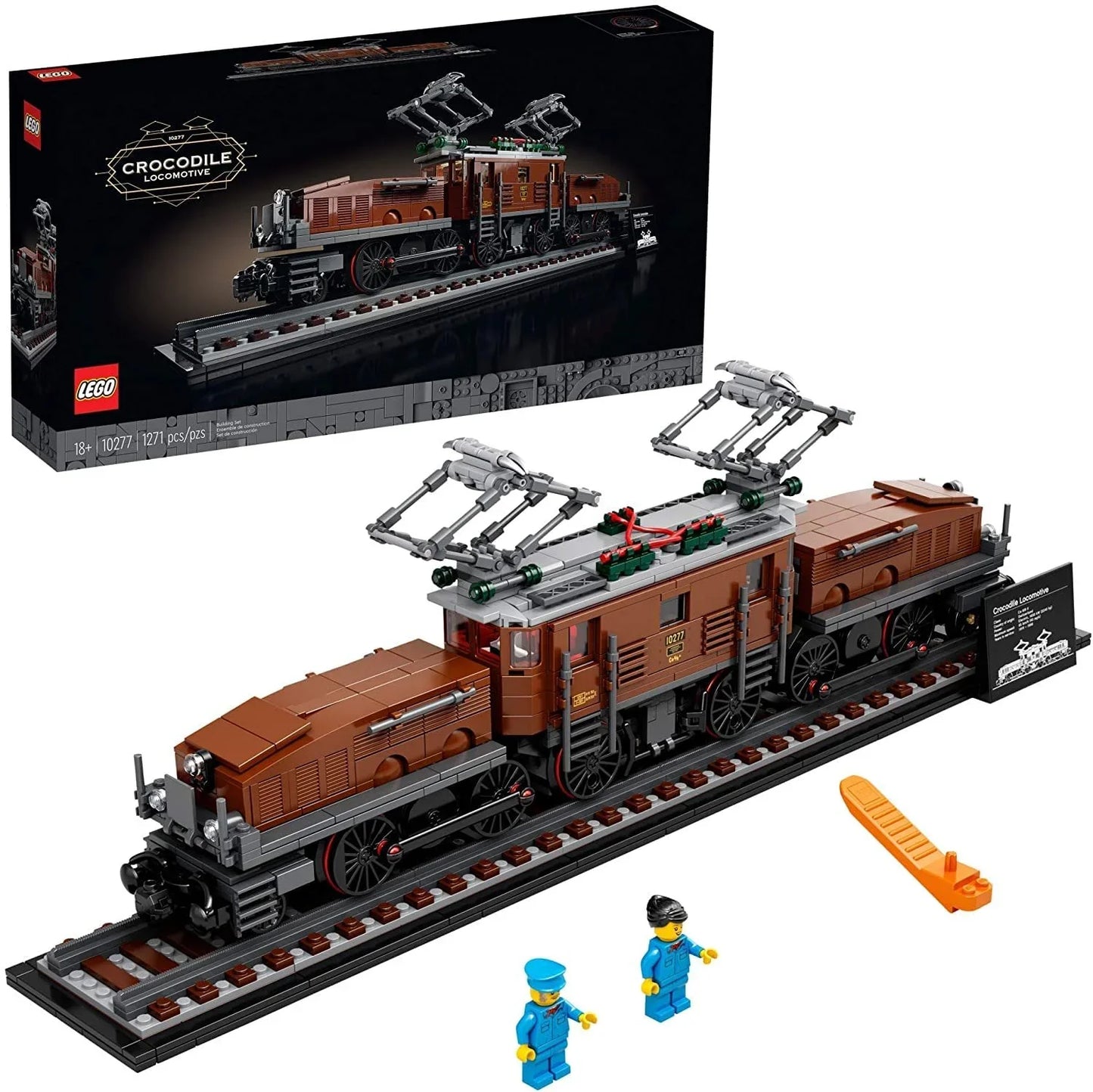 LEGO Crocodile Locomotive 10277 Building Kit; Recreate the Iconic Crocodile Locomotive with This Train Model - Jaiman Toys