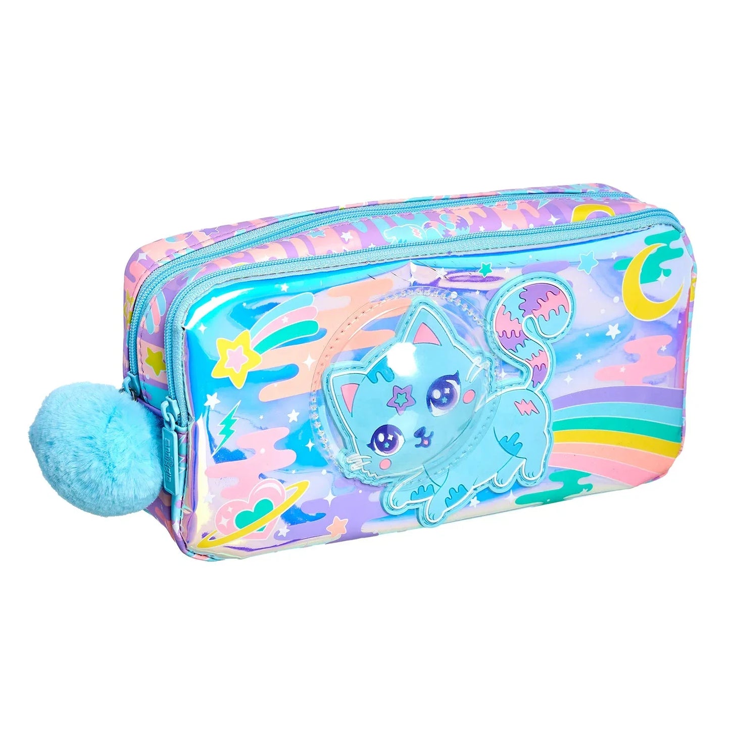 Smiggle Space Cat Pencil Case Pouch For Kids - Jaiman Toys