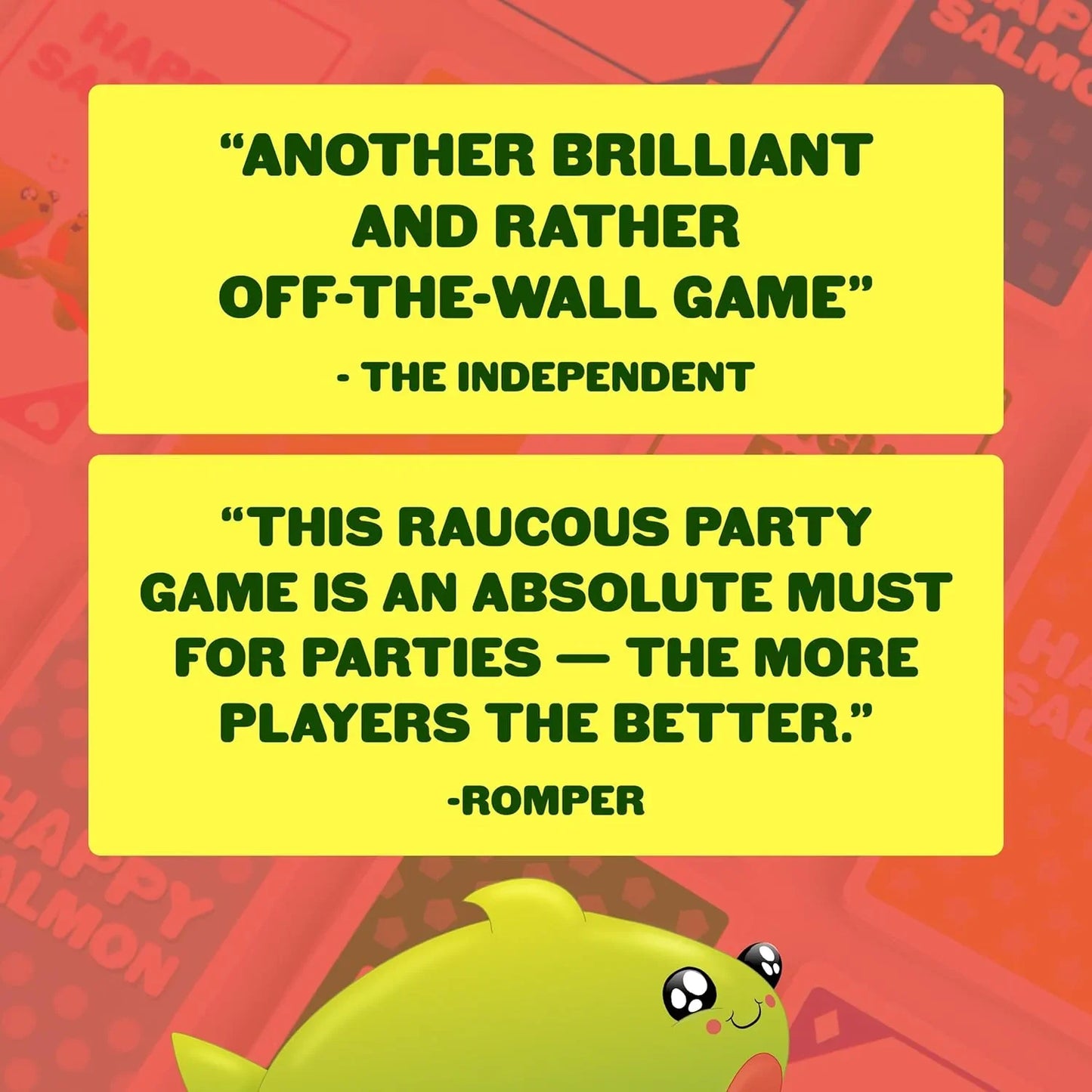 Happy Salmon Card Game by Exploding Kittens – Fast-Paced Party Game for Families & Kids - Jaiman Toys