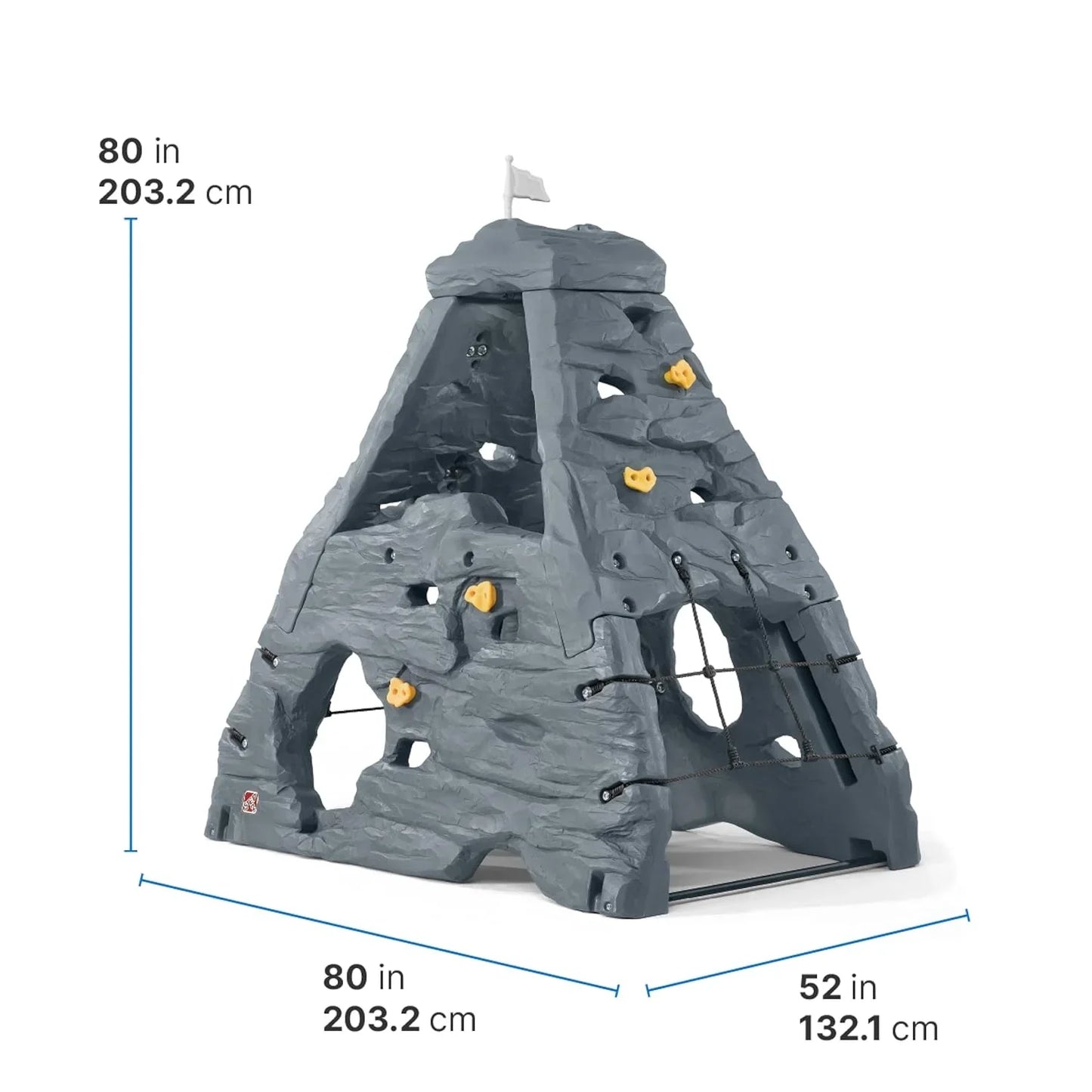 Step2 Skyward Summit – Gray Climber & Slide Playset - Jaiman Toys