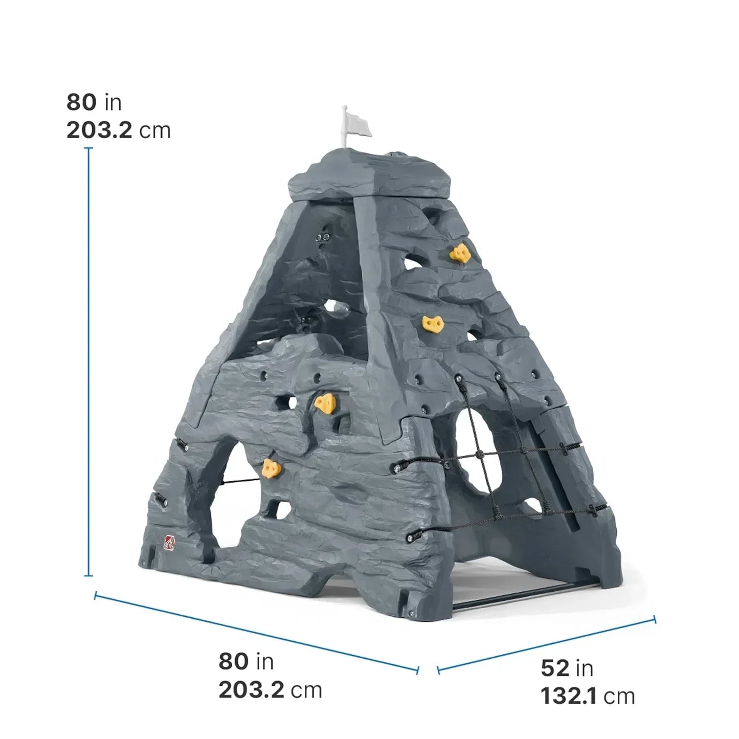Step2 Skyward Summit – Gray Climber & Slide Playset - Jaiman Toys