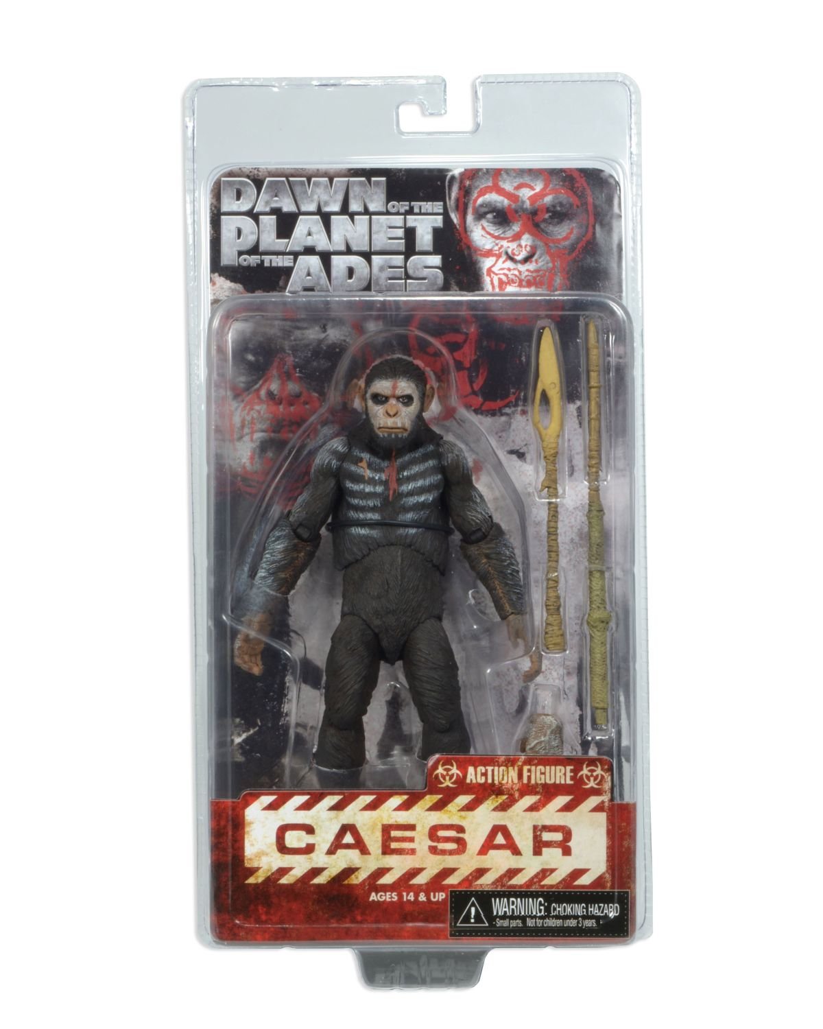 Dawn of the Planet of the Apes Caesar 7-Inch Action Figure with Spear – Collectible