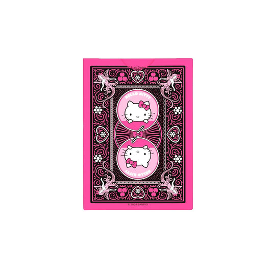 Bicycle Hello Kitty Playing Cards – Black & Pink Deck with Air-Cushion Finish