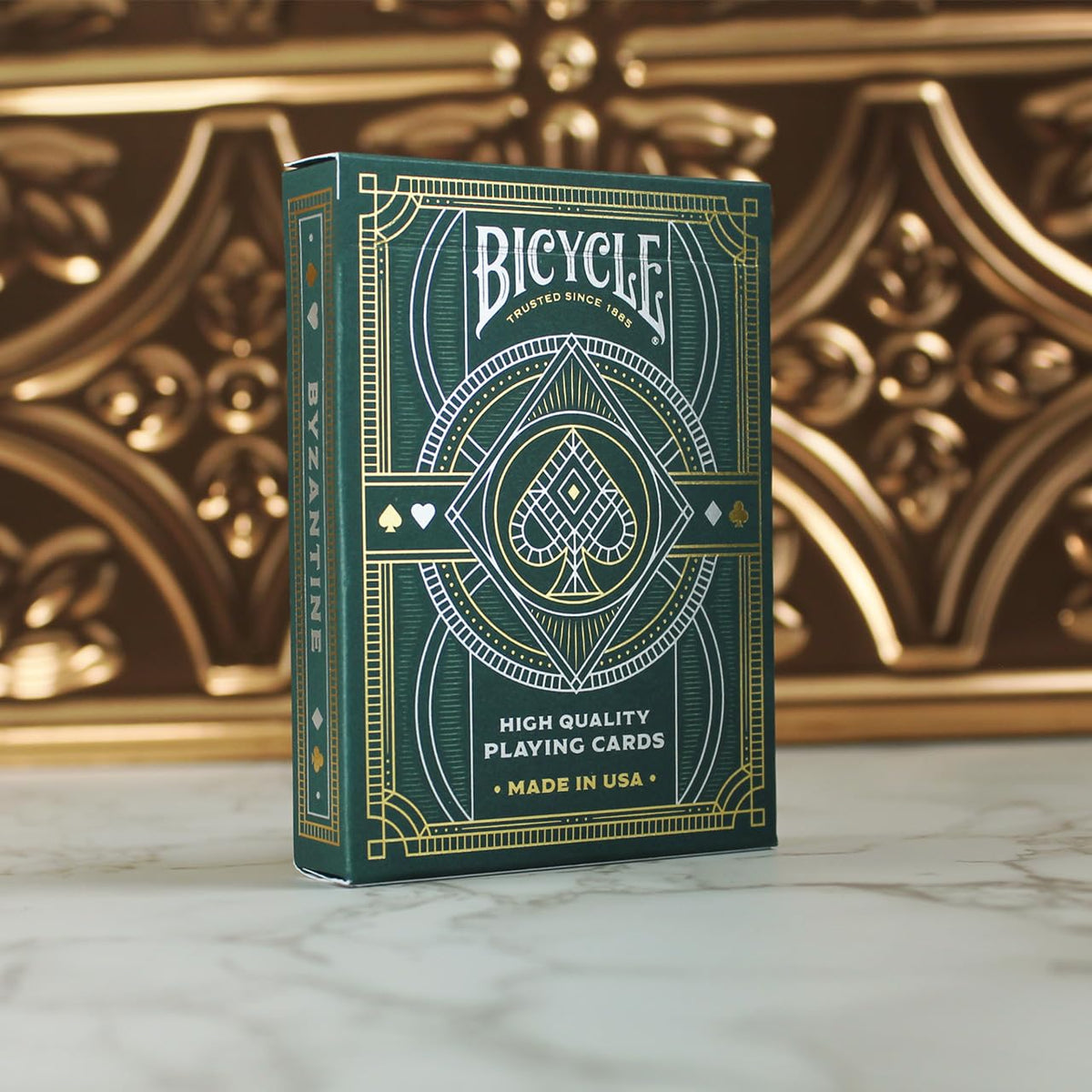 Bicycle Byzantine Playing Cards – Poker Deck with Gold & Silver Foil Tuck Box