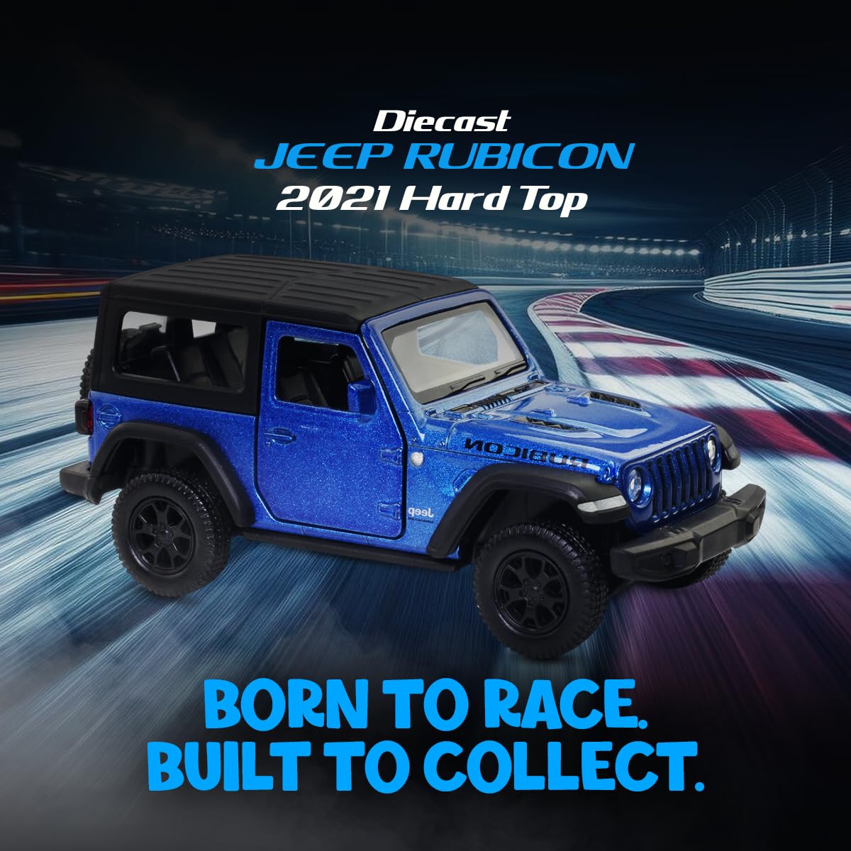 RMZ City 1:36 Jeep Wrangler Rubicon Alloy Diecast Model Car – Pull Back & Go | Openable Doors | 2 Color Variants