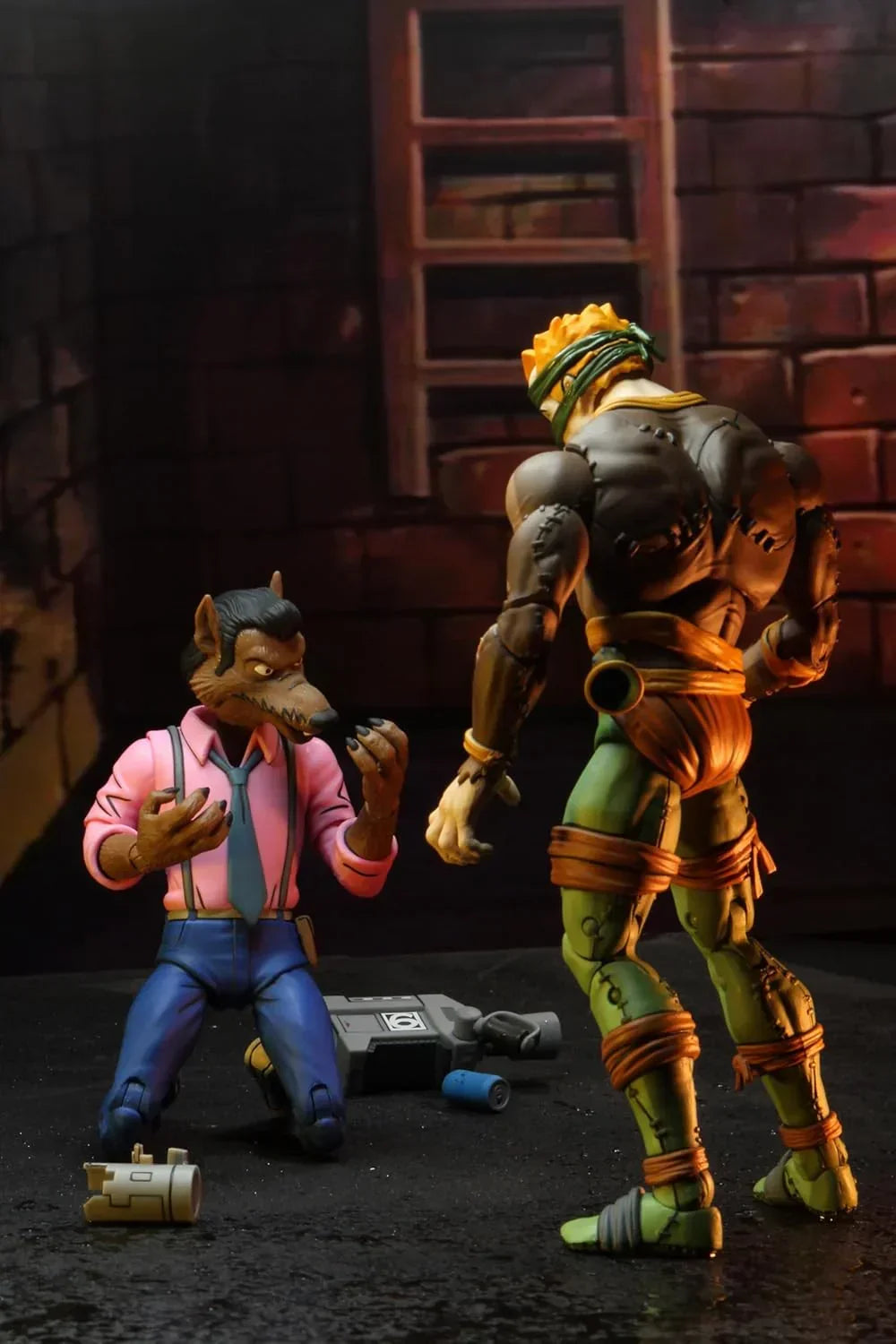 NECA TMNT King Rat & Vernon 2-Pack – 7" Action Figures - Jaiman Toys