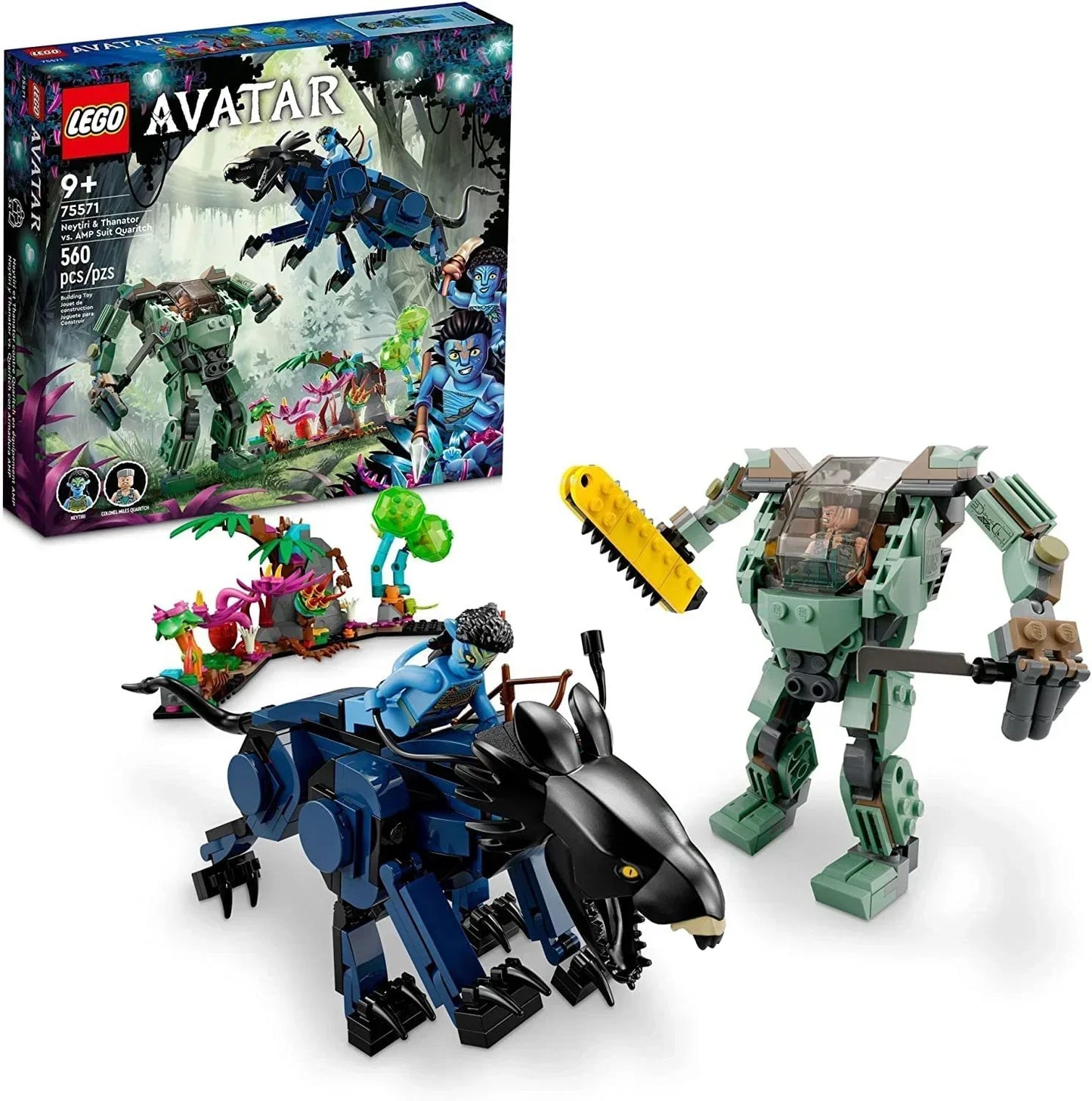 LEGO 75571 Avatar Neytiri & Thanator vs. AMP Suit Quaritch Buildable Action Toy - Jaiman Toys