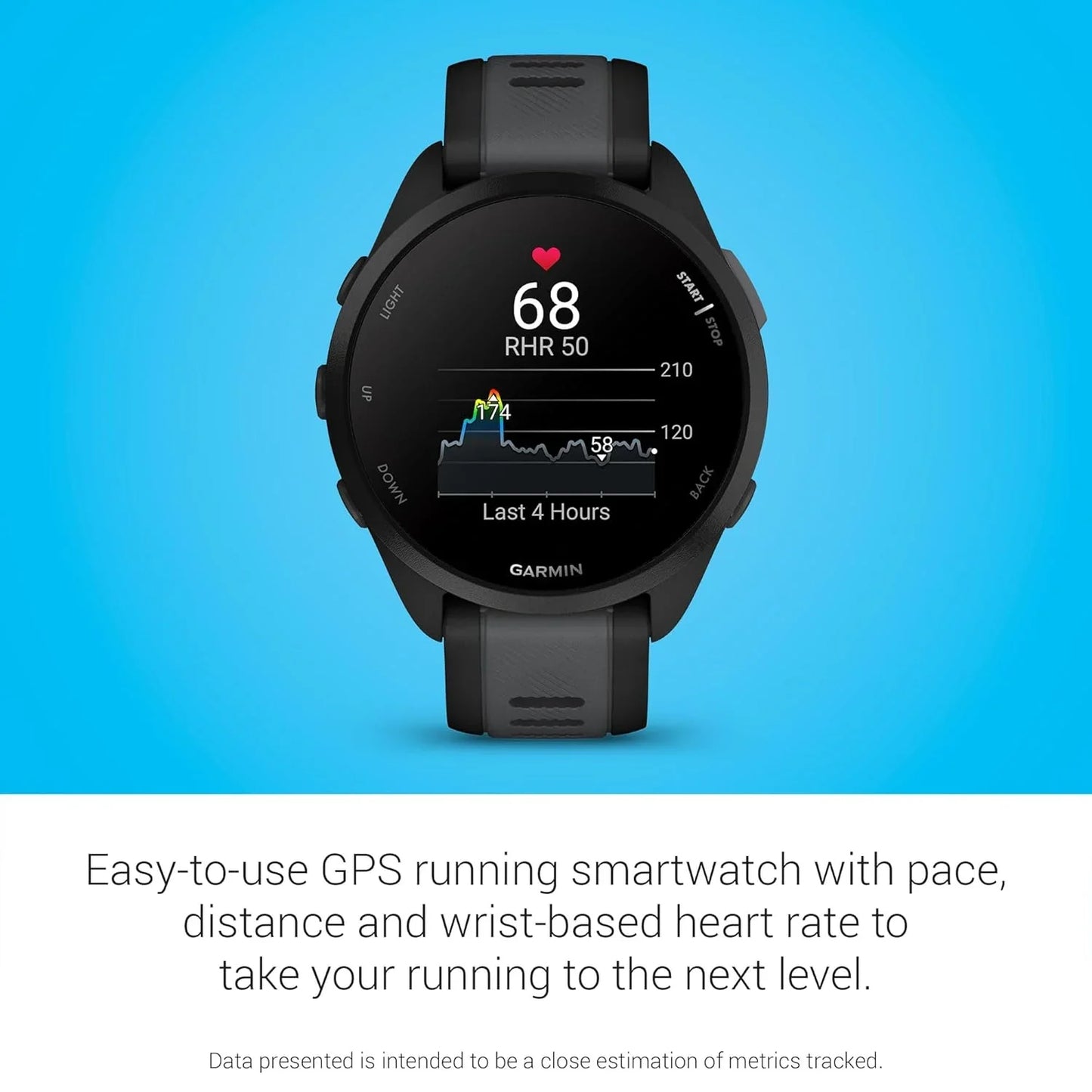 Garmin Forerunner 165 Music, Running Smartwatch, Colorful AMOLED Display, Training Metrics and Recovery Insights, Music on Your Wrist, Black/Slate Gray - Jaiman Toys