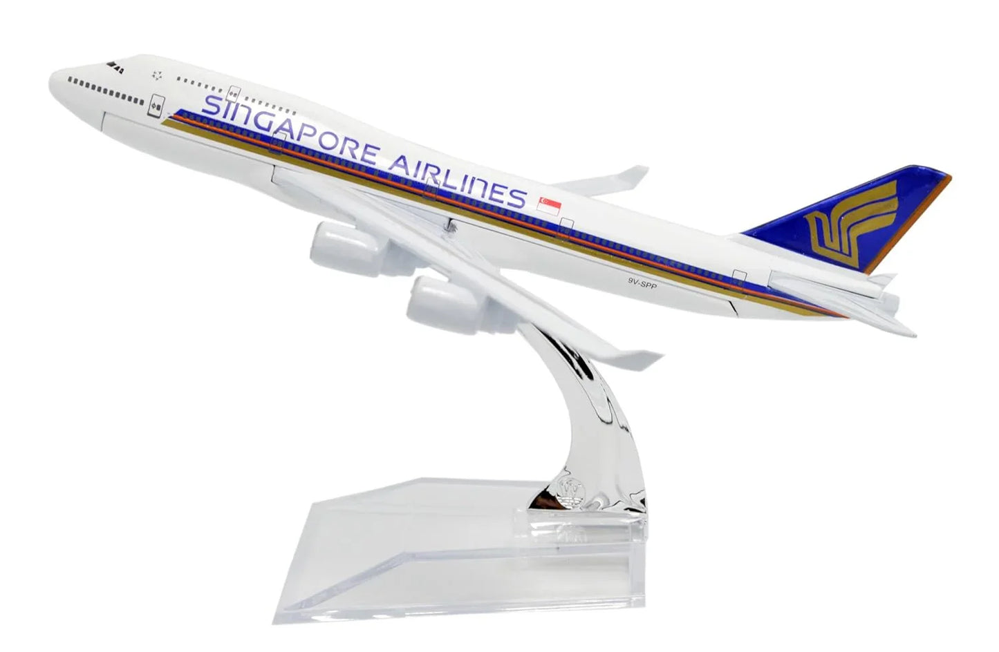 Collectible 1:400 Scale Aircraft Model Airplane – Singapore Airlines B747 (16 cm) - Jaiman Toys