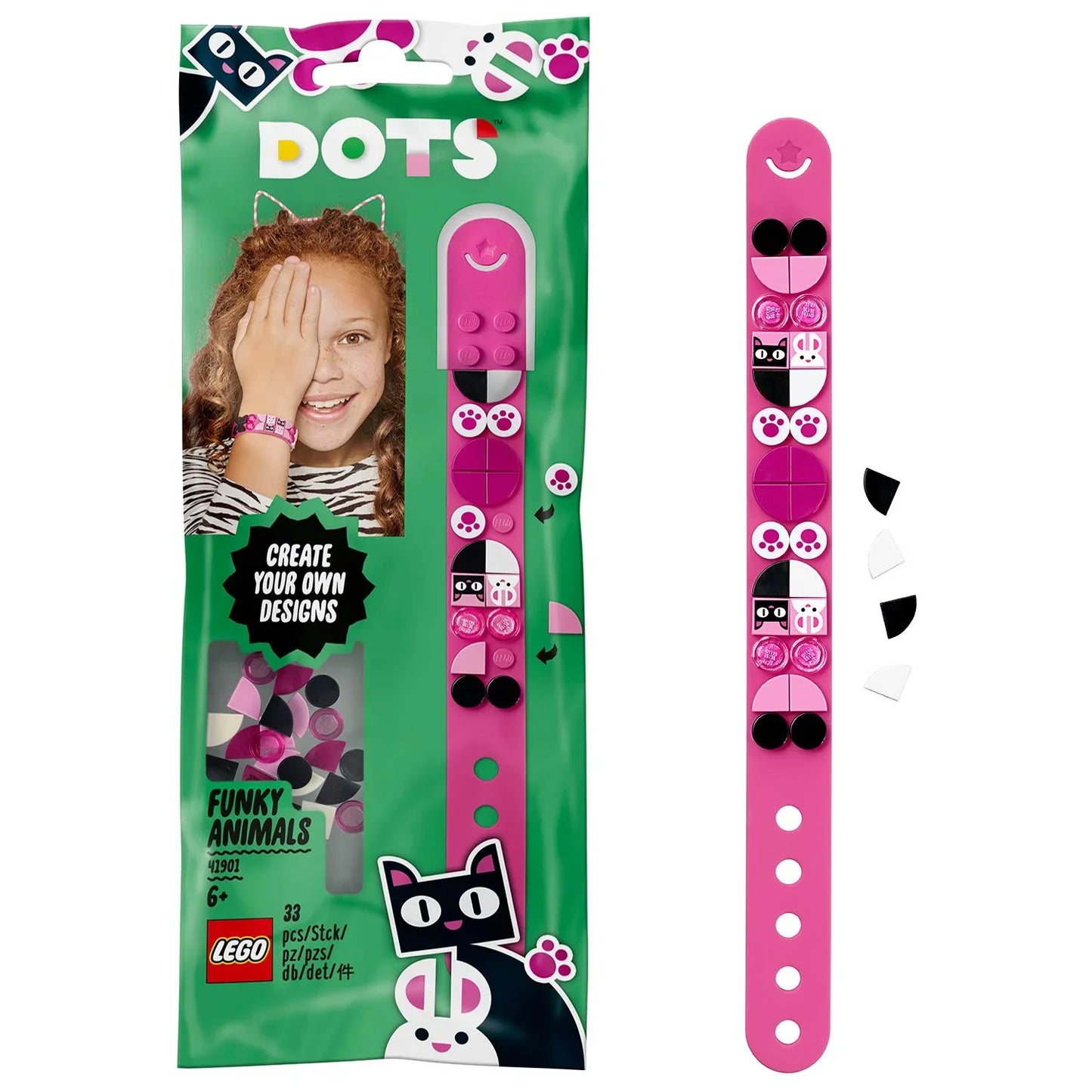 LEGO DOTS Funky Animals 41901 Bracelet Kit - Jaiman Toys