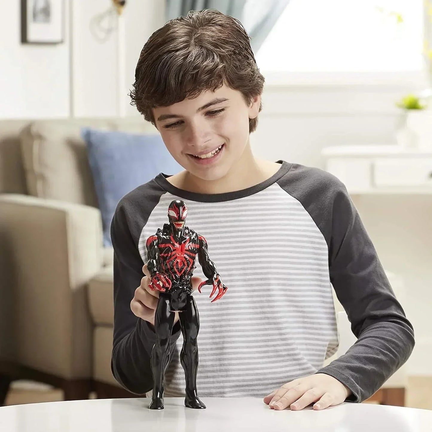 MARVEL Universe Inspired Spider-Man Maximum Venom Titan Hero Miles Morales Action Figure, Ages 4 And Up