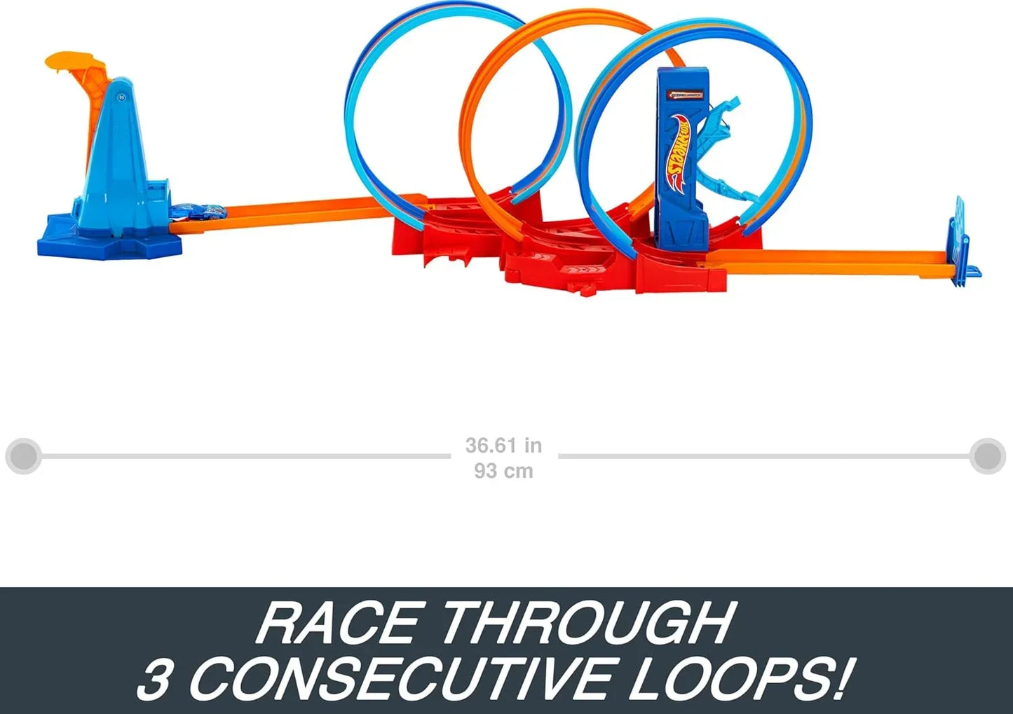 Hot Wheels Loop Madness Set β 3 Loops, 1 Car, Fold & Race Fun! - Jaiman Toys