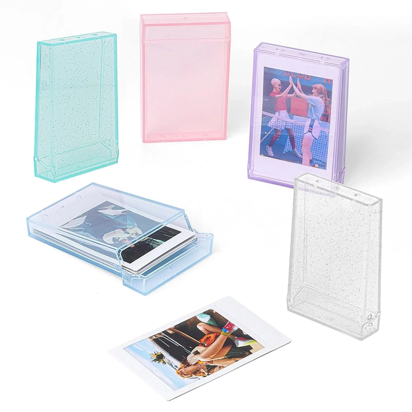 Fujifilm Instax Instant Camera Accessories : 20 Mini Film Shots + Photo Storage Box - Mint Green - Jaiman Toys