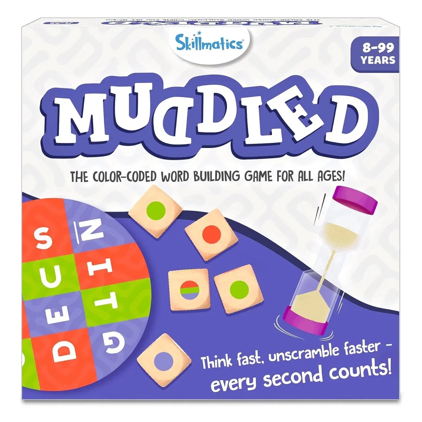 Skillmatics Word Building Game - Muddled, Fast-Paced Word Building Game, Fun for Kids & Families, Gifts for Boys & Girls Ages 8, 9, 10, & Up - Jaiman Toys