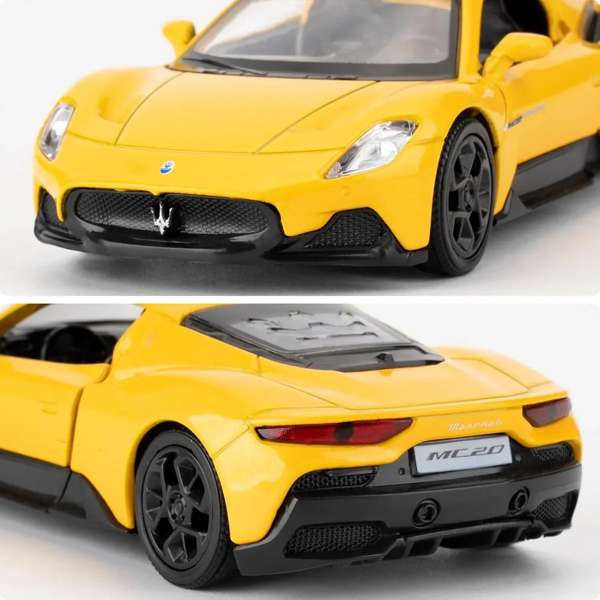 RMZ City 1:32 Maserati MC20 Die-Cast Car – Red | Openable Doors, Pull-Back Action