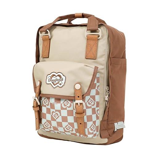 Doughnut Macaroon Classic Kaleido Series Backpack – Mushroom Checked (16 L) - Jaiman Toys