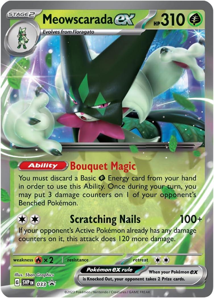 Original Pokémon TCG Paldea Partners Tin – Meowscarada EX | Premium Pokémon Card Collectible Tin for Kids & Fans