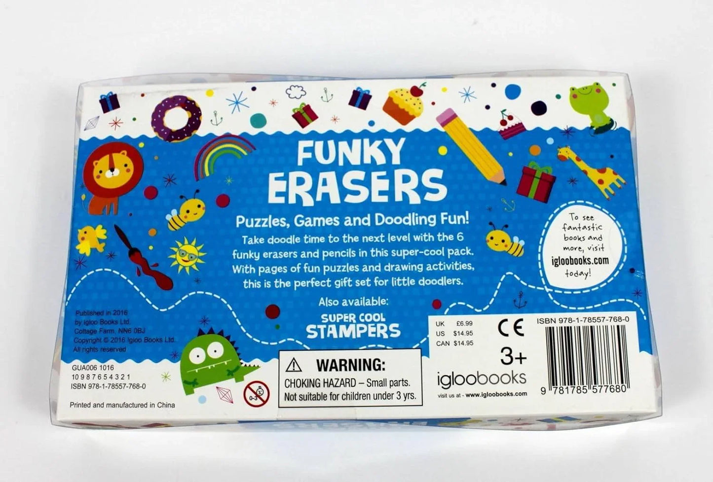 Pencil Toppers. Funky Erasers Puzzles, Games And Doodling Fun! - Jaiman Toys
