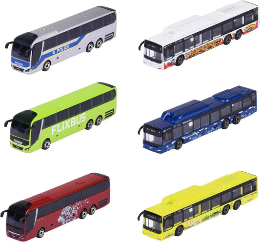 Majorette City Bus Toy – Single Pack Freewheel Bus with Metal Suspension (13 cm) - Jaiman Toys