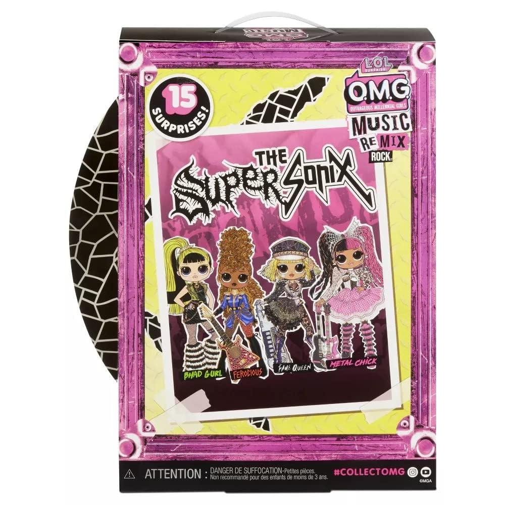 L*O*L. Surprise! O.M.G. Fashion Doll with more Surprises for kids age 3+ (L*O*L Music Remix Fame Queen & Keytar) - Jaiman Toys
