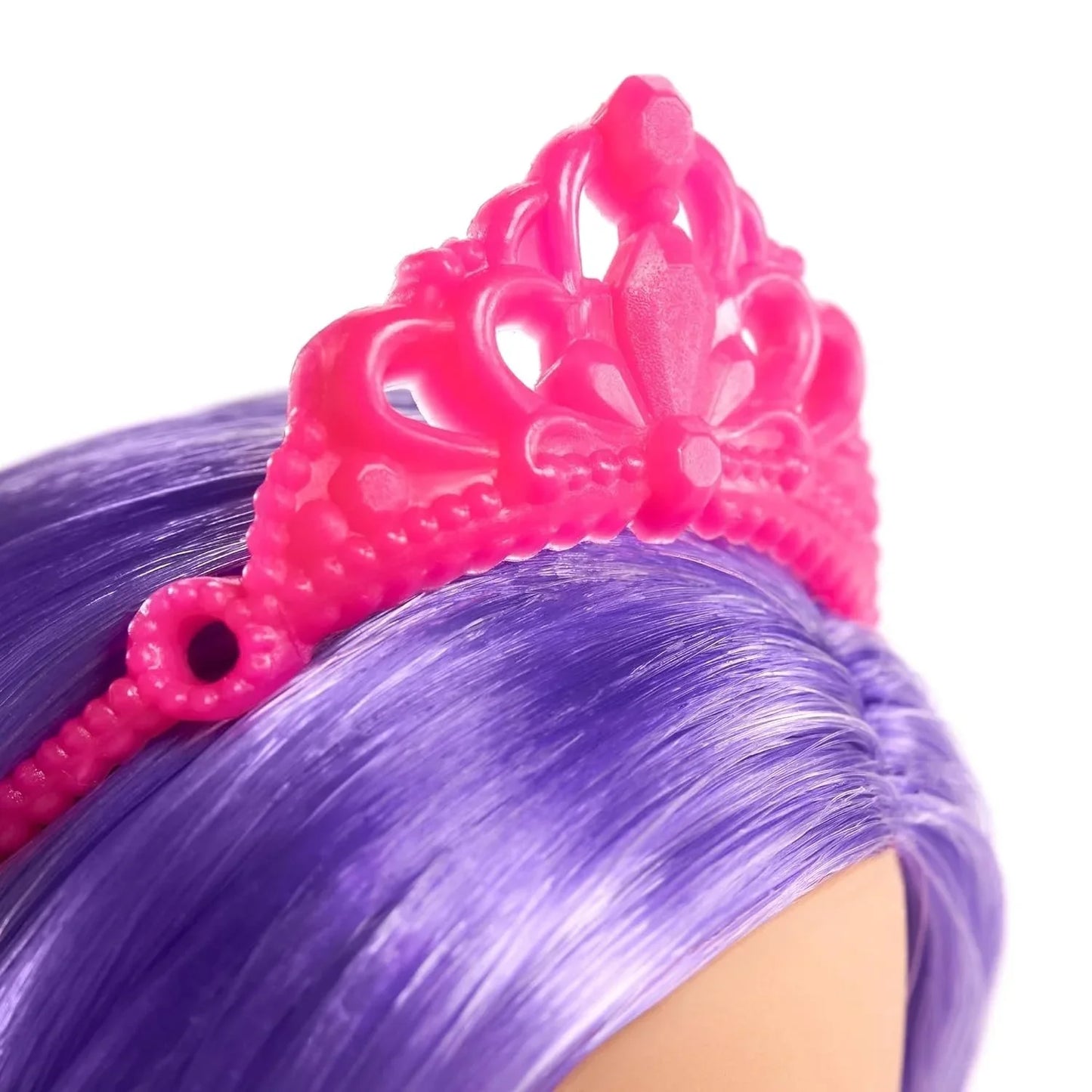 Barbie Dreamtopia Fairy Doll (11.5-in, Purple Hair) Wearing Skirt, Clip-On Wings & Tiara, Gift 3 to 7 Year Olds - Jaiman Toys