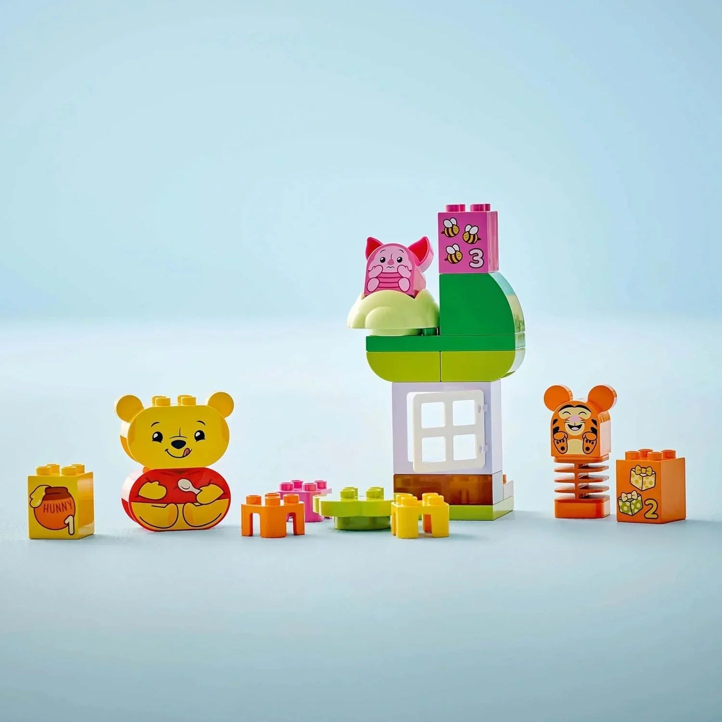 LEGO DUPLO 10457 Disney Winnie the Pooh’s Birthday Party Building Toy - Educational Playset with 3 Figures incl. Tigger and Piglet - Birthday Gift Idea for 1.5 Plus Year Old Toddlers, Boys & Girls