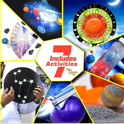 Big Bang Science Amazing Universe – Fun Science Lab Kit for Children | Space & Astronomy Educational Experiment Kit with Glow-in-the-Dark Moon & Stars, Solar System Model & Science Activities