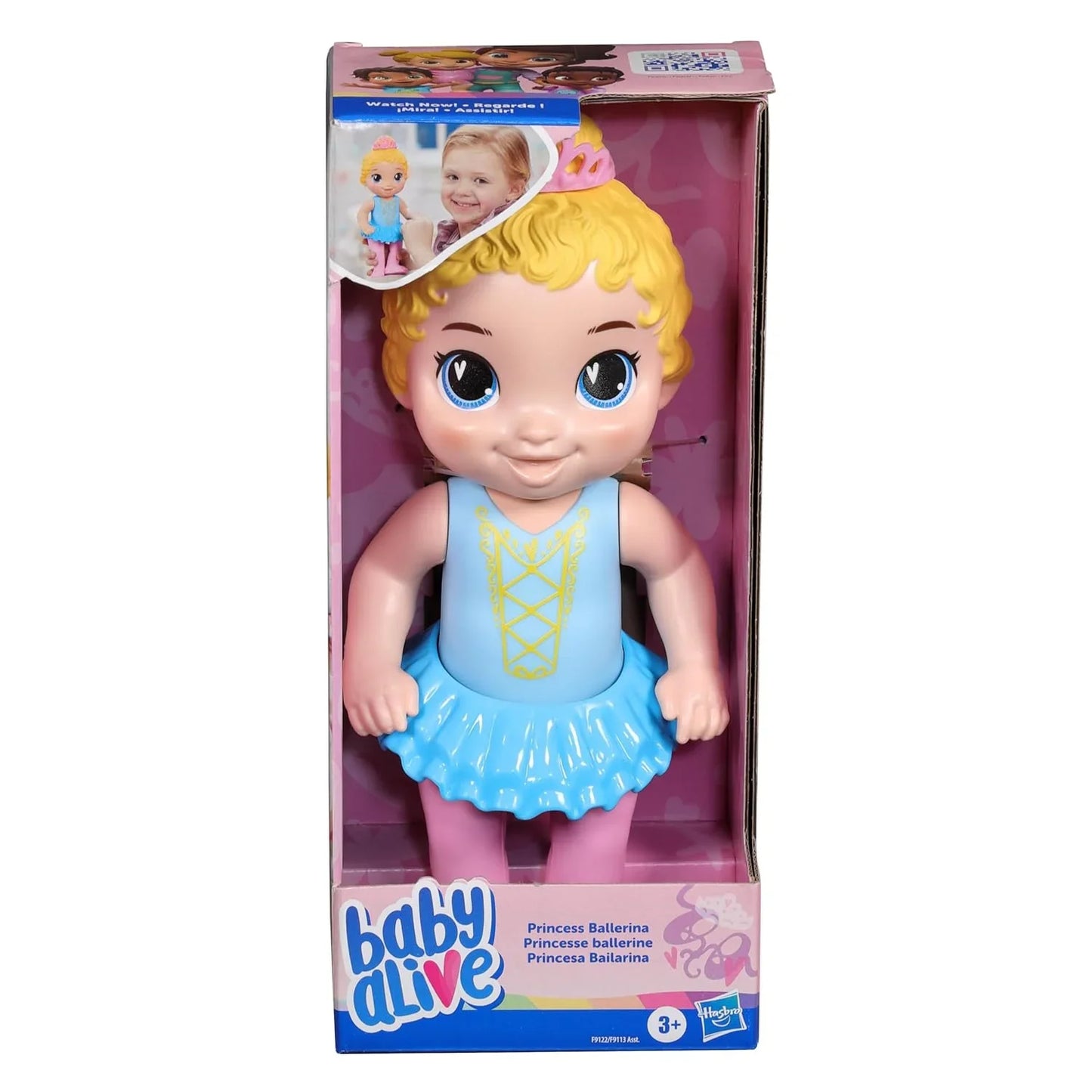 Baby Alive Princess Ballerina Blonde Hair Baby Doll, Toys for 3 Year Old Up, 10.25 Inches/26 Centimeters - Jaiman Toys