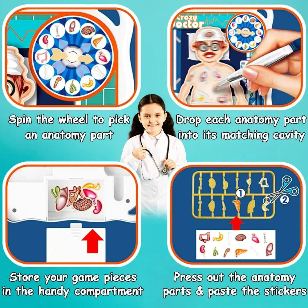 Crazy Doctor Operation Board Game β Precision Surgery Fun - Jaiman Toys