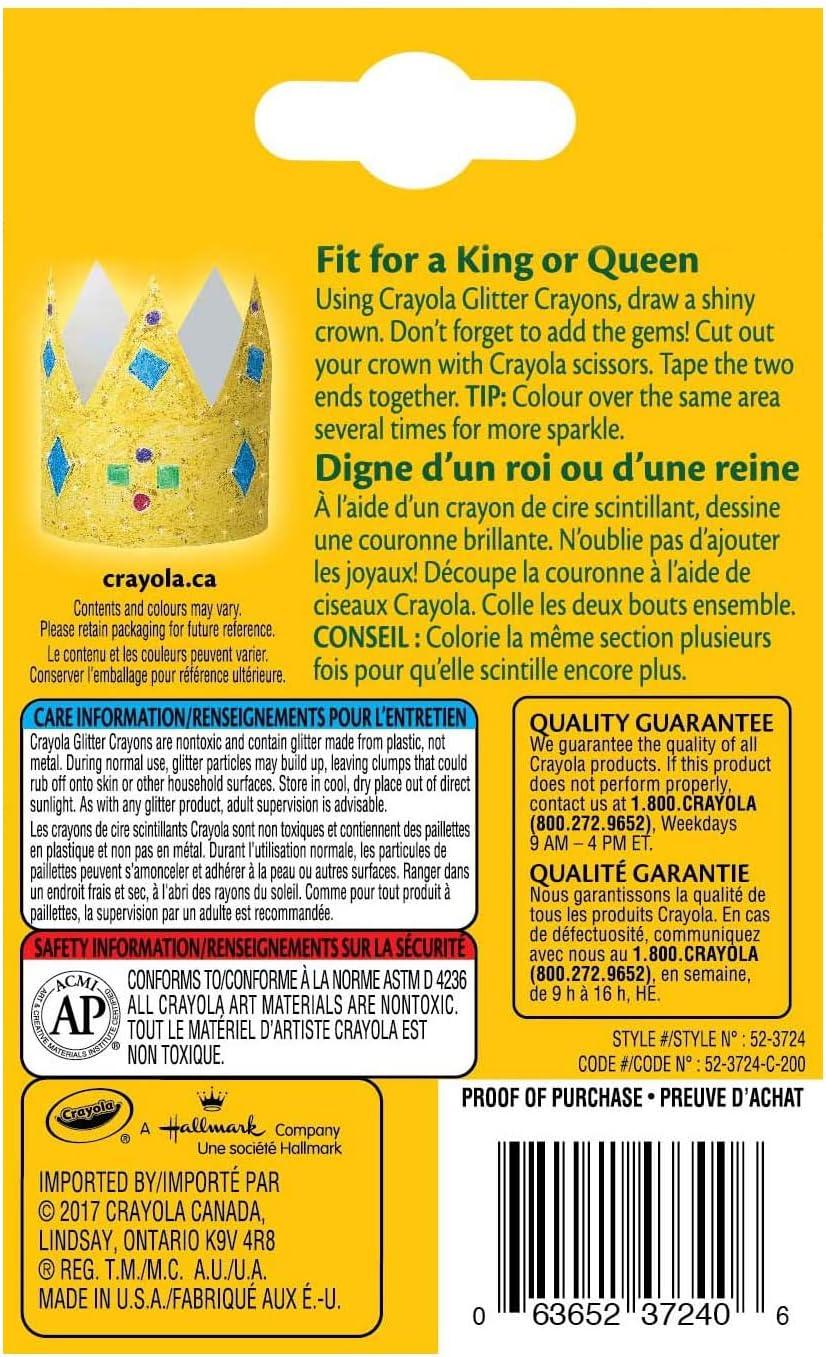 Crayola 16 Glitter Crayons - Jaiman Toys