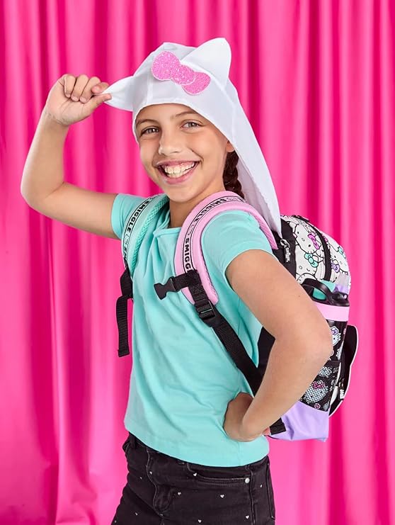 Smiggle Hello Kitty Kids Backpack | Cute Cartoon School Bag with Bow Design