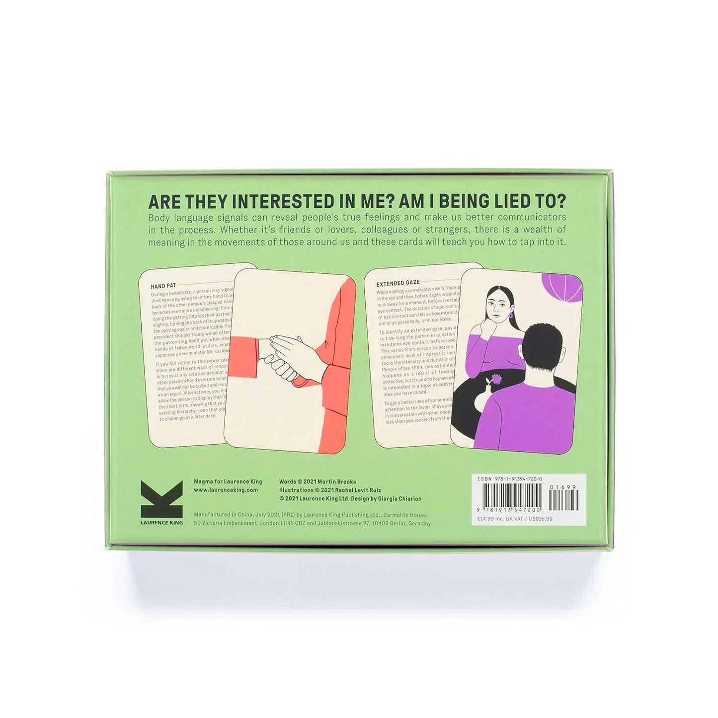 Body Language Decoder: 50 Cards to Understand Hidden Signals β Laurence King Magma - Jaiman Toys