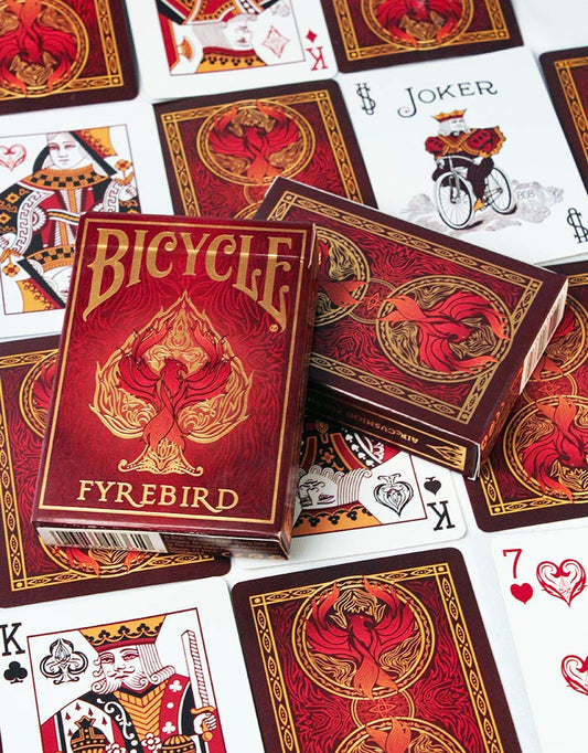 Bicycle Fyrebird Playing Cards – Poker Size Deck with Air-Cushion Finish